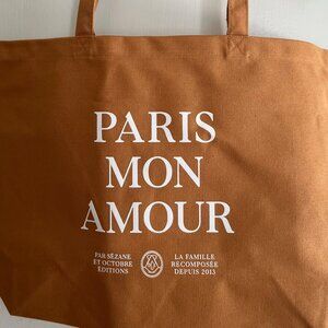 NWOT Sezane Paris Mon Amour Tote Bag